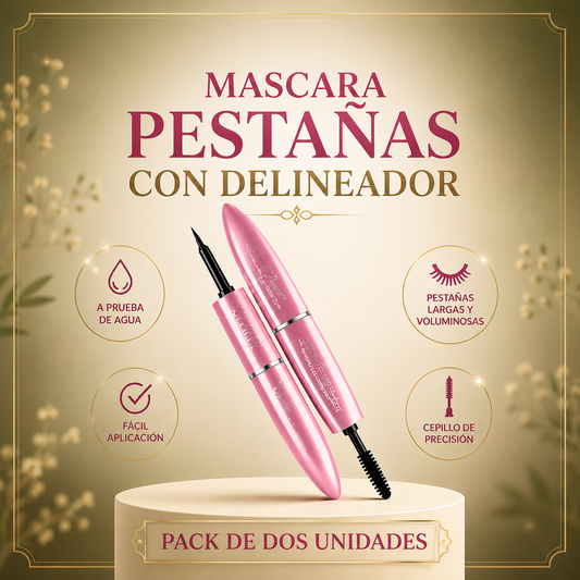 Máscara de Pestañas & Delineador 2 en 1