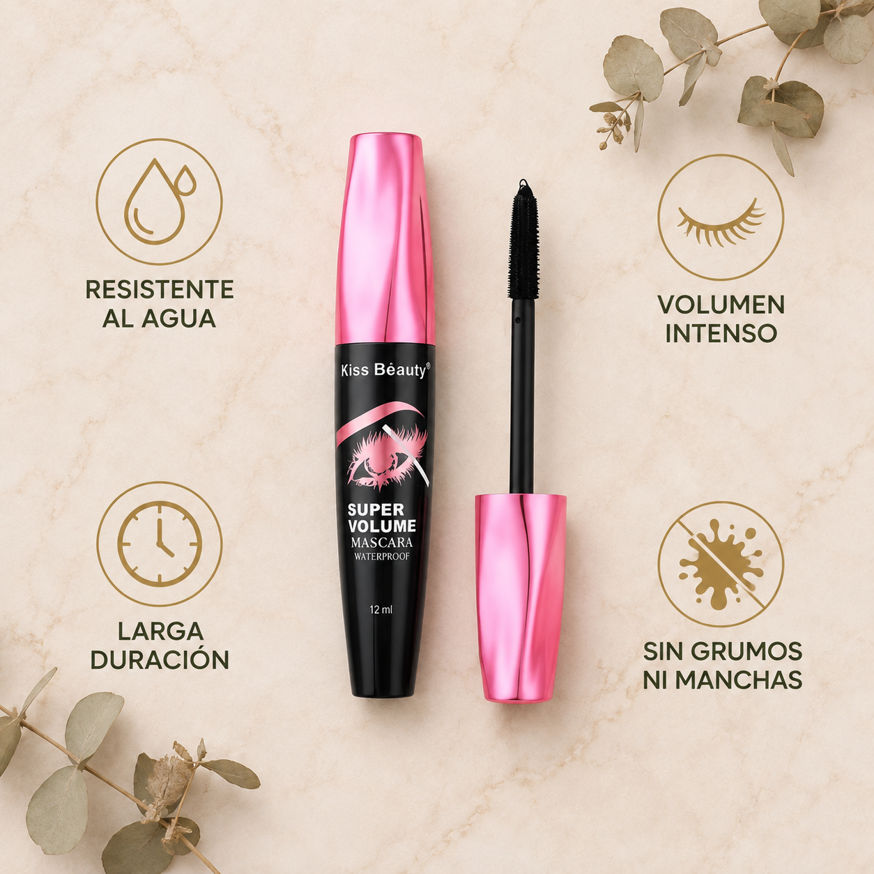 Máscara de Pestañas Super Volumen 2x1
