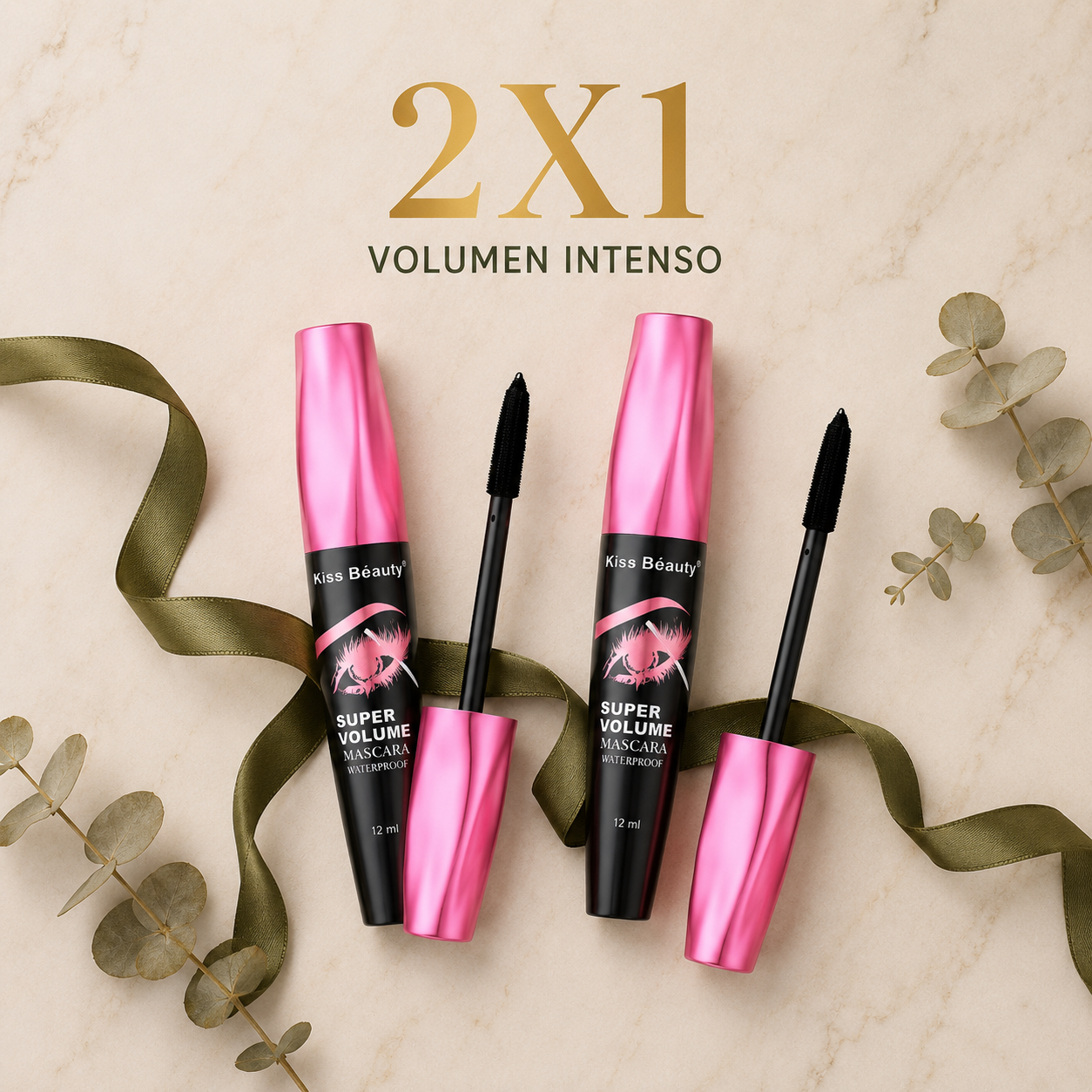 Máscara de Pestañas Super Volumen 2x1