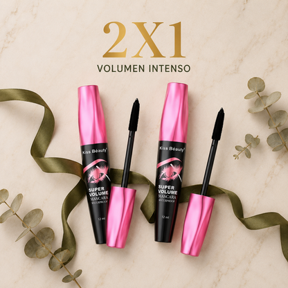 Máscara de Pestañas Super Volumen 2x1